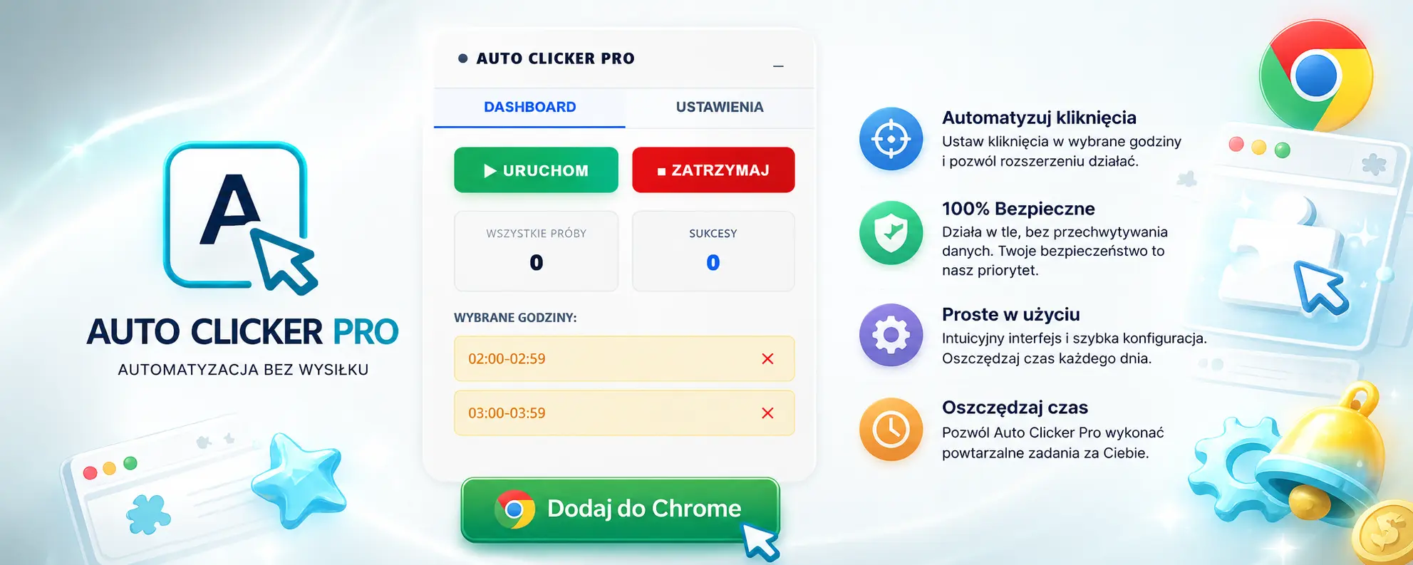 AutoClicker PRO — panel sterowania i najważniejsze funkcje
